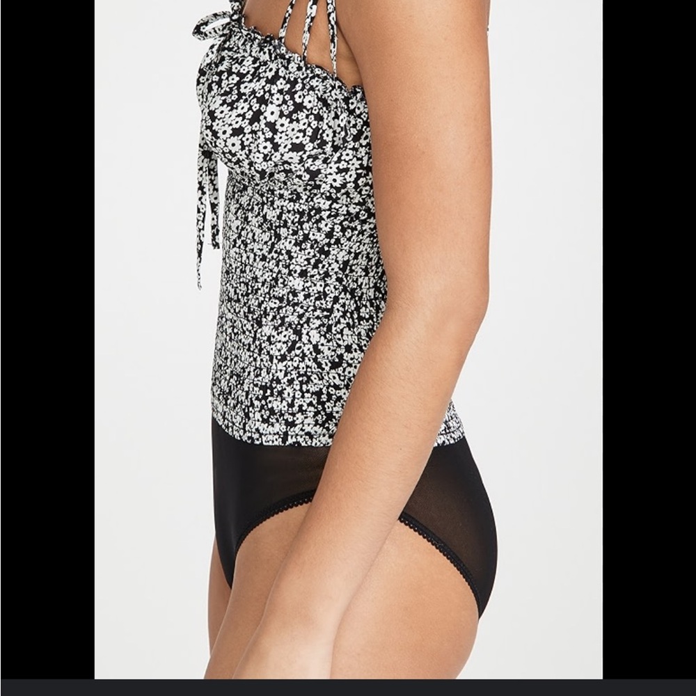Free People Black and White Floral Bodysuit - Picture 4 of 15